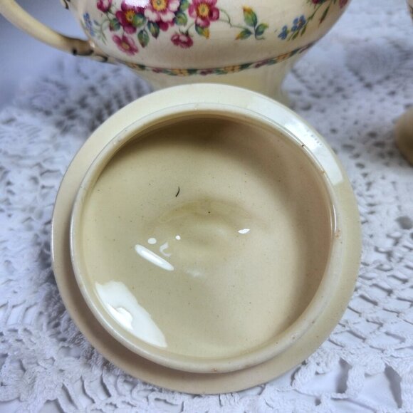 Myott Cream and Sugar Set Floral Bone China Staffordshire England - Picture 5 of 11